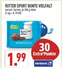 Bunte Vielfalt von Ritter Sport für 1,99 € bei Marktkauf im Angebot Bunte Vielfalt von Ritter Sport im aktuellen Marktkauf Prospekt