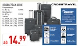 REISEGEPÄCK-SERIE im Angebot bei Marktkauf in Pulheim REISEGEPÄCK-SERIE Angebote von CROSSTRAVEL bei Marktkauf Pulheim für 14,99 €
