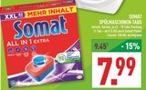 SPÜLMASCHINEN-TABS im Angebot bei Marktkauf in Detmold SPÜLMASCHINEN-TABS Angebote von Somat bei Marktkauf Detmold für 7,99 €