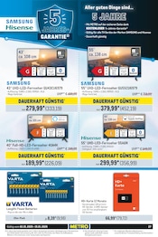 Aktueller Metro Prospekt mit 4K Fernseher, "Food & Nonfood", Seite 29