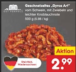Aktuelle Schweinefleisch Angebote bei Netto Marken-Discount in Kassel Aktuelles Geschnetzeltes "Gyros Art" Angebot bei Netto Marken-Discount in Kassel ab 2,99 €