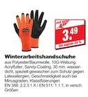 Winterarbeitshandschuhe Angebote bei bauSpezi Erlangen für 3,49 €