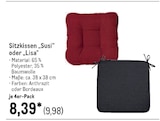 Sitzkissen Susi oder Lisa Angebote bei METRO Buchholz für 9,98 €