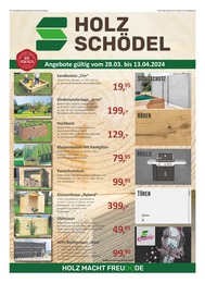 Holz Schödel Prospekt für Rodewisch: "Holz macht Freu(n)de", 8 Seiten, 28.03.2024 - 13.04.2024
