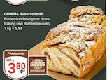 Aktuelle Nüsse Angebote bei GLOBUS in Bochum Aktuelles Nuss-Striezel Angebot bei GLOBUS in Bochum ab 3,80 €