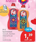 Spülmittel von Pril für 1,39 € bei budni im Angebot Spülmittel von Pril im aktuellen budni Prospekt