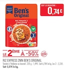 Riz Express 2mn - BEN’S ORIGINAL en promo chez Supermarchés Match Tourcoing à 0,74 €