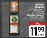Kräuterlikör Angebote von Jägermeister bei E center Schweinfurt für 11,99 €
