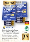 Longlife Power Micro AAA im Angebot bei E center in Rüsselsheim Longlife Power Micro AAA Angebote von VARTA bei E center Rüsselsheim für 7,77 €