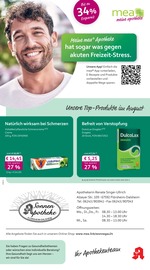 mea - meine apotheke Apotheken Prospekt der aktuellen Woche mit 4 Seiten, gültig von 01.08.2026 bis 31.08.2026, in Albisheim und Umgebung Aktueller mea - meine apotheke Apotheken Prospekt in Albisheim und Umgebung, "Unsere August-Angebote" mit 4 Seiten, 01.08.2026 - 31.08.2026