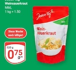 Aktuelle Sauerkraut Angebote bei GLOBUS in Duisburg Aktuelles Weinsauerkraut Angebot bei GLOBUS in Duisburg ab 0,75 €