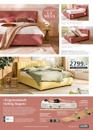 Bett im Segmüller Prospekt Premium Polstermöbel auf S. 17