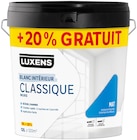 Peinture murs blanc mat classique - LUXENS en promo chez Weldom Peinture murs blanc mat classique - LUXENS dans le catalogue Weldom