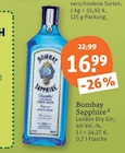 London Dry Gin von Bombay Sapphire im aktuellen tegut Prospekt für 16,99 €