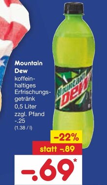 Alkoholische Getränke im aktuellen Netto Marken-Discount Prospekt Mountain Dew für 0,69 € bei Netto Marken-Discount im Angebot