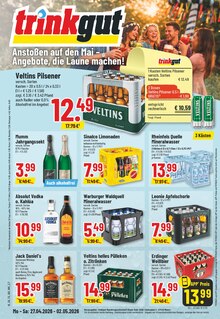 Jack Daniels im Trinkgut Prospekt "Aktuelle Angebote" mit 10 Seiten (Soest)