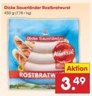 Dicke Sauerländer Rostbratwurst im Angebot bei Netto Marken-Discount in Wesel Dicke Sauerländer Rostbratwurst Angebote bei Netto Marken-Discount Wesel für 3,49 €