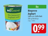 Biogreno Joghurt bei famila Nordost im Bad Bramstedt Prospekt für 0,99 €