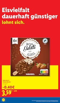 Eis im Lidl Prospekt "Der Preisführer macht Deutschland dauerhaft günstiger!" mit 30 Seiten (Mönchengladbach)