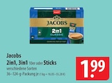 Jacobs 2in1, 3in1 oder Sticks im Angebot bei famila Nordost in Buchholz Jacobs 2in1, 3in1 oder Sticks Angebote bei famila Nordost Buchholz für 1,99 €
