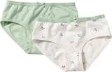 Slips mit Kirsch-Muster, weiß + grün, Gr. 122/128 von ALANA für 7,90 € bei dm-drogerie markt im Angebot Slips mit Kirsch-Muster, weiß + grün, Gr. 122/128 von ALANA im aktuellen dm-drogerie markt Prospekt