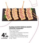U Express Le Mans - Promo Plateau de petit pâté en croûte cocktail 4 saveurs Promo Plateau de petit pâté en croûte cocktail 4 saveurs à 4,50 € dans le catalogue U Express à Le Mans