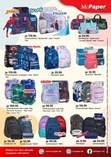 Schulranzen im McPaper Prospekt "BACK TO SCHOOL" mit 2 Seiten (Wuppertal)