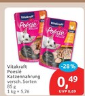 Poesie Katzennahrung von Vitakraft für 0,49 € bei budni im Angebot Poesie Katzennahrung von Vitakraft im aktuellen budni Prospekt