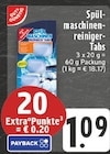 Aktuelles Spülmaschinenreiniger-Tabs Angebot bei EDEKA in Aachen ab 1,09 €