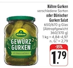 nah und gut Reichenberg - Dänischer Gurken Salat Angebot im Prospekt Dänischer Gurken Salat bei nah und gut im Reichenberg Prospekt für 1,79 €
