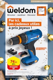 Catalogue Weldom "Par ici, les cadeaux utiles à prix joyeux !" à Bobigny et alentours, 12 pages, 22/11/2023 - 13/12/2023