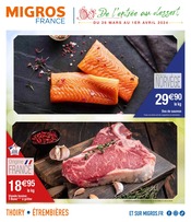 Catalogue Supermarchés Migros France en cours à Châtillon-en-Michaille et alentours, "De l'entrée au dessert", 8 pages, 26/03/2024 - 01/04/2024