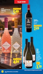 Prix et réduction Prosecco dans le prospectus Lidl en cours Offre Prosecco dans le catalogue Lidl du moment à la page 26