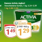 Activia Joghurt im Angebot bei GLOBUS in Amberg Activia Joghurt Angebote von Danone bei GLOBUS Amberg für 1,29 €