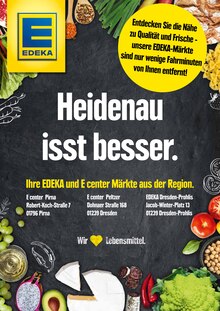 Aktueller EDEKA Prospekt "Heidenau isst besser" Seite 1 von 2 Seiten