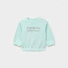 Sweat col rond manches longues bleu turquoise bébé fille en promo chez La Halle Sweat col rond manches longues bleu turquoise bébé fille dans le catalogue La Halle