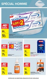 Prix et réduction Mennen dans le prospectus Carrefour en cours Offre Mennen dans le catalogue Carrefour du moment à la page 34