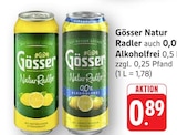 Natur Radler im Angebot bei E center in Schwäbisch Gmünd Natur Radler Angebote von Gösser bei E center Schwäbisch Gmünd für 0,89 €