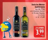Schwarzriesling Qualitätswein Angebote von Deutsches Weintor bei Marktkauf Altenburg für 3,99 €