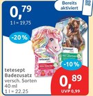 Badezusatz von tetesept für 0,79 € bei budni im Angebot Badezusatz von tetesept im aktuellen budni Prospekt