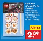 Sushi-Box Takashi im Angebot bei Netto Marken-Discount in Stuttgart Sushi-Box Takashi Angebote bei Netto Marken-Discount Stuttgart für 2,39 €