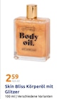 Körperöl im Action Prospekt Körperöl mit Glitzer von Skin Bliss im aktuellen Action Prospekt für 2,59 €