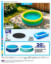 Prix et réduction Piscine dans le prospectus Carrefour en cours Offre Piscine dans le catalogue Carrefour du moment à la page 12