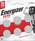 Miniature lithium piles cr 2032 - ENERGIZER en promo chez Lidl Rouen à 9,99 €