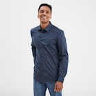 Chemise ajustée col français bleu foncé homme - LH dans le catalogue La Halle