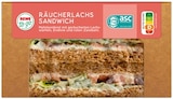 Räucherlachs Sandwich im Angebot bei REWE in Emden Räucherlachs Sandwich Angebote von REWE to go bei REWE Emden für 3,29 €