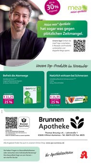 mea - meine apotheke Prospekt der Woche "Unsere November-Angebote" Seite 1, 01.11.2025 bis 30.11.2025 für Villmar Aktueller mea - meine apotheke Prospekt "Unsere November-Angebote" Seite 1 von 4 Seiten für Villmar