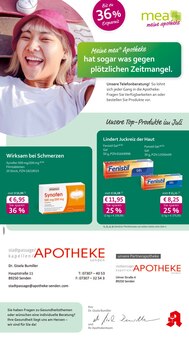 Aktueller mea - meine apotheke Prospekt "Unsere Juli-Angebote" Aktueller mea - meine apotheke Prospekt