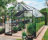 Gamm Vert - Serre «Qube» avec embase 13 m² : offre du catalogue Promo Serre «Qube» avec embase 13 m² à 2 499,00 € dans le catalogue Gamm Vert ""