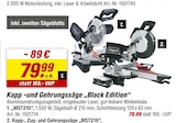 Kapp -und Gehrungssäge „Black Edition“ von Scheppach im aktuellen toom Baumarkt Prospekt